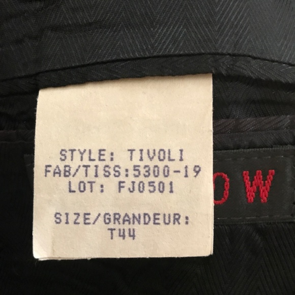 MEZZROW MEN'S BLACK 100% WOOL SUIT JACKET SIZE T44 - Picture 6 of 7